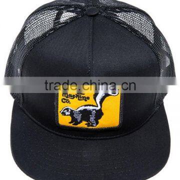 Stylish 5 Panel Black Neon Snapback Trucker Hats