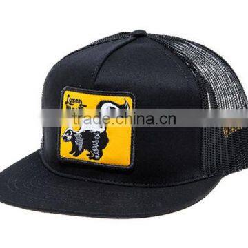 Stylish 5 Panel Black Neon Snapback Trucker Hats