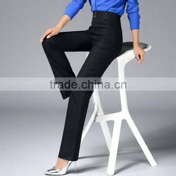 2017 Spring and Autumn New High Waisted Skinny Pants Occupation Suit Pants Middle-aged Straight Pants Custom photo-2