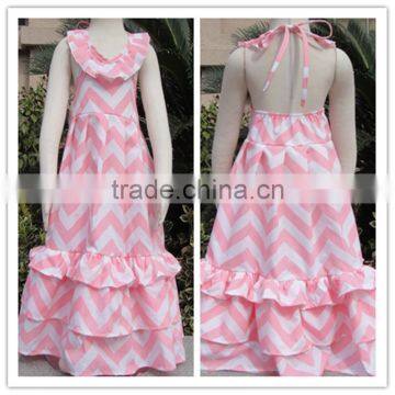 Wholesale Childrens Boutique Clothing Fancy Baby Girls Maxi Dress photo-3