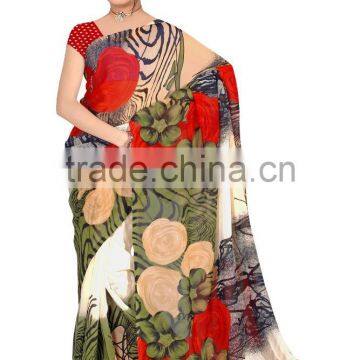 Digital Indian Printed Designer Styles Saree photo-3