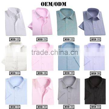 Garment Plain Light Color Pink Organic Cotton Shirt for Wholesale photo-4