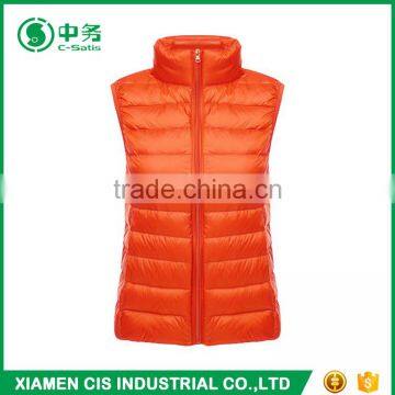 New Look Korean Style Winter Lightweight Slim Fit Lady Duck Down Vest for Sale photo-3