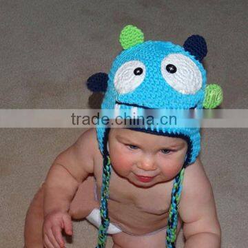 Fashion custom cool winter handmade crochet cartoon hat