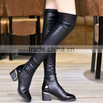 zm35771a ladies fashion leather shoes winter over knee boots