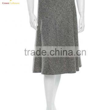 Women Cashmere Wool Pencil Skirt