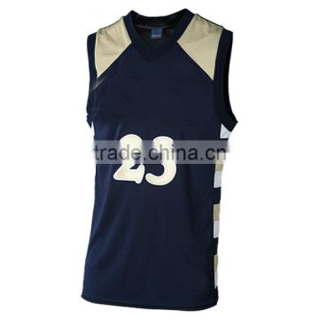 Polyester new basketball jersey design with printing wholesale men's basketball jerseys