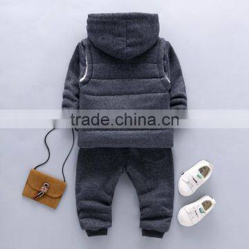 Wholesale Children's Boutique Clothing Baby Boys Winter Clothes Cotton Clothing Set photo-4