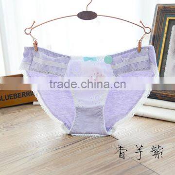 Women's Cheap Cute Cotton Lace Hipster Panty Pants Young Girls Cotton Briefs photo-6