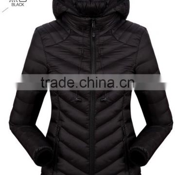 high quality new design custom ladies winter quilted garment ultra light western down jacket