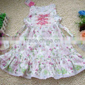Z&M baby dress children new design dress house dress