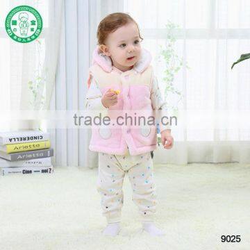 #9025** extra soft baby waistcost with lovely animal hood