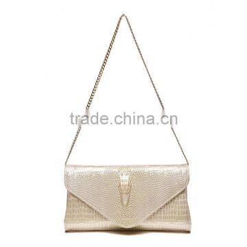 Women Clutch Bags Vintage Leather Crocodile Pattern Envelope Shoulder Ladies Small Messenger Bag photo-5