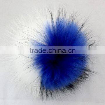 Myfur Cusomized Size Multi Color Available Raccoon Fur Pom Poms For Beanie Hat