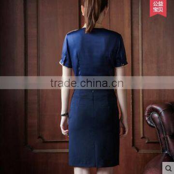 Custom High Quality Short Sleeve Latest Beautiful Blouse Styles Formal Shirt Blouse Pattern photo-2