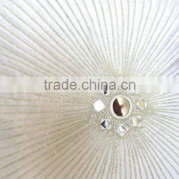 Pillow Cover With Mirrors, White Beads Embroidery,Couch Bed Pillow, Home Decor, Cushion Covers, Bedroom Pillows photo-4