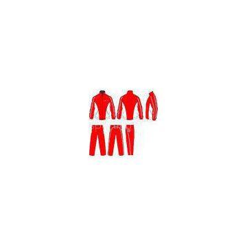 Polyester Red / White Women Basketball Tracksuits Sportswear Zipped Jacket Pocket photo-1