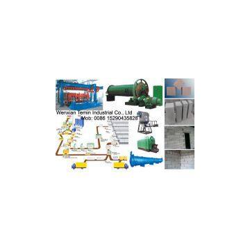 aac block manufacturer/aac block raw material/autoclaved aerated concrete machine