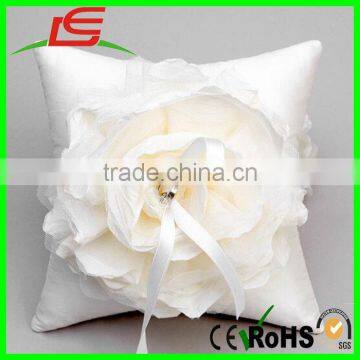 Ivory flower bridal wedding ring bearer pillow