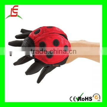 mini bug spider plush insect toys finger puppets