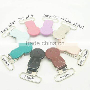 1'' 25mm Rabbit Bunny Shape Dummy Pacifier Suspender Clips photo-5