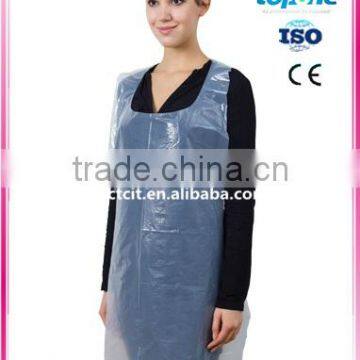 pe kitchen apron/cooking aprons/Disposable plastic PE Apron with High Quality