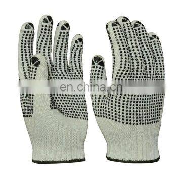 Safety White Cotton Working Glove/Dotted cotton glove