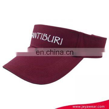 Wholesales New Fashion Foldable Cheap Wine Red Adults Visor Sun Hat