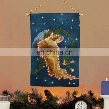 Glitter Led Jacquard gobelin tapestry home decor