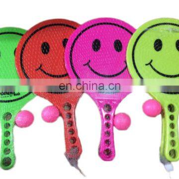 Plastic Beach Paddle Rackets With Different Fluorescence Color photo-2