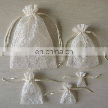factory price promotion customized size gift lace drawstring bag