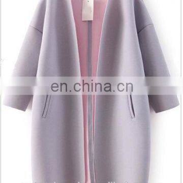 Long Sleeve Pockets Loose Coat, Women Coat, photo-2