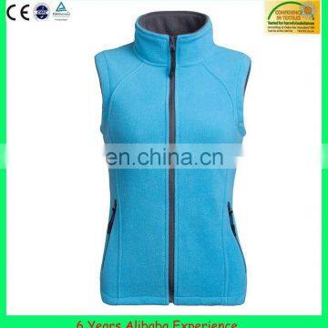 Womens Custom Plain Slim Fit Polar Fleece Gilet -- 6 Years Alibaba Experience