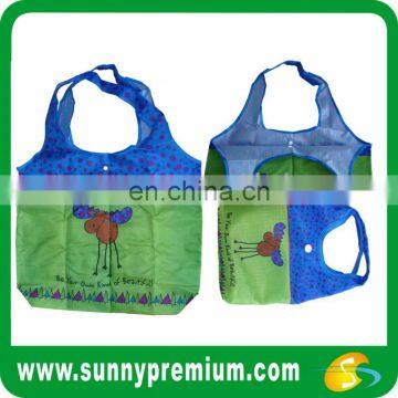 reusable polyester foldable shopping bags with logo