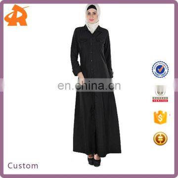 customize your high quality black coat abaya wholesale,hot selling muslim dress dubai abaya