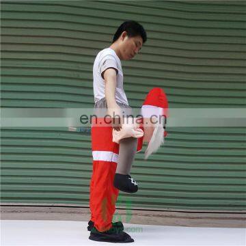 China Guangzhou Santa and Christmas Elf Plush Costume Ride on Costume Plush Mascot Costume for Sale photo-3