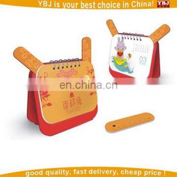 Office Necessary Art Design Paper Spiral Table Top Calendar/ Customize Desk Table Calendar photo-3