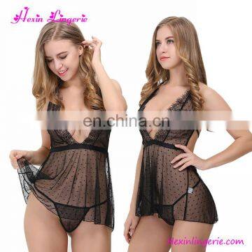 New Fashion Black Hollow Crochet Nude Women Sexy Lingerie Underwear photo-3