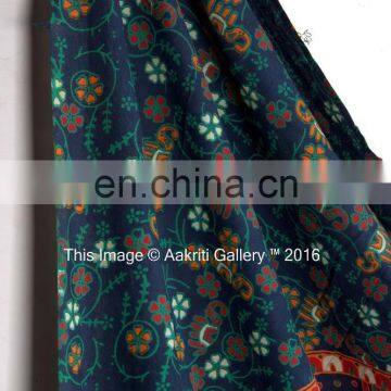 Green Color Barmeri Mandala Bhala Design Tapestry Indian Double Handmade Tapestry for Sale 92x82 Tapestry photo-4