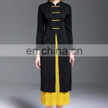 2017 Casual Style Ladies Two Tone Color Blocked Dress photo-2