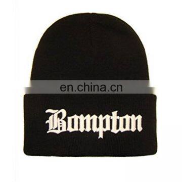 2017 New 3D Embroidered Long Cuff Winter Beanie