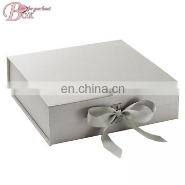 Good Quality Ribbon Flip Magnet Gift Packing Box