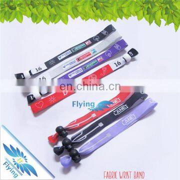 No Minimum Request - ID fabric wristband textile cloth bracelets for various events