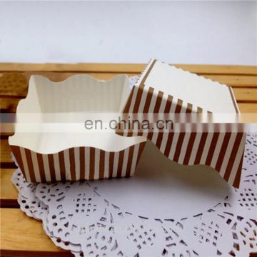 Square paper baking cups for cake