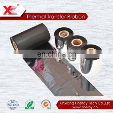 printing electronic tags , bar code labels on ribbon printer premium wax ribbon thermal transfe ribbon barcode ribbon