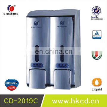 300ml *2 double hand high quality plastic liquid soap dispenser CD- 2019 B.