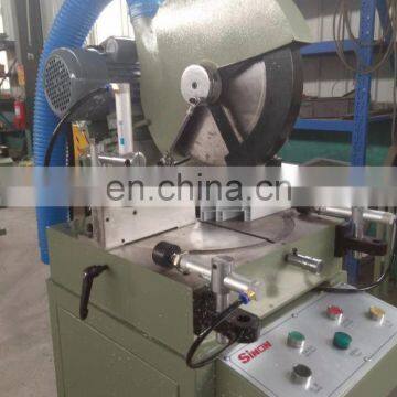 Single Head Mitre Saw Cutting Aluminum With Profile Table photo-3