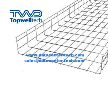 OEM Indoor Zinc Plated Galvanized Steel Wire Mesh Cable Tray photo-3