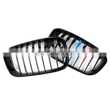 1 SLAT GLOSSY M COLOR FRONT GRILLE FOR BMW 1 SERIES F20 15-17