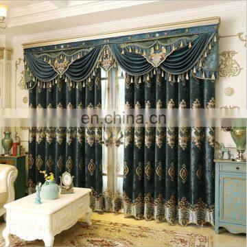 Hot Sale Europe Luxury embroidery voile sheer curtain for bedroom